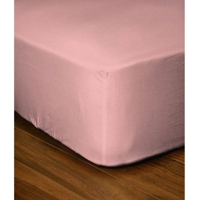 Fitted sheet - LOVELY HOME - LH71624 - 160x200+35 cm - Pink