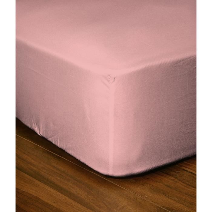 Fitted sheet - LOVELY HOME - LH71628 - 140x190+30 cm - Pink