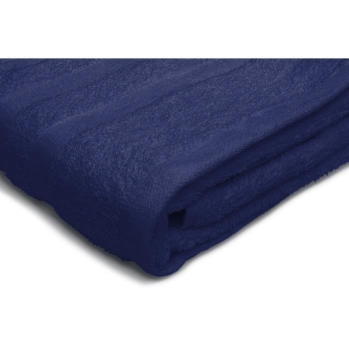 Set of 2 towels - LOVELY HOME - 2 Shower sheets 70 x 140 cm - Navy blue