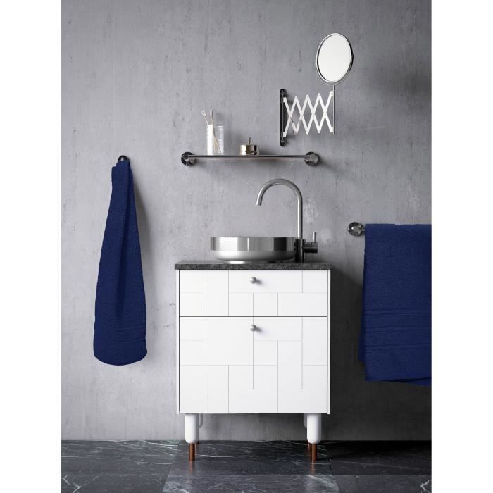 Set of 3 towels - LOVELY HOME - 3 Towels 50 x 100 cm - Navy blue