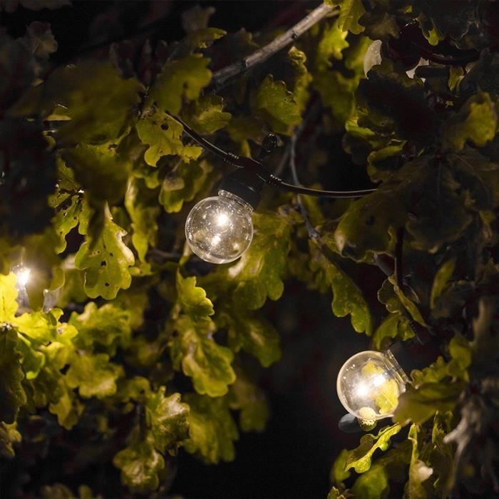 LUMIJARDIN Garland 20 LED bulbs - Warm white - Party clearable