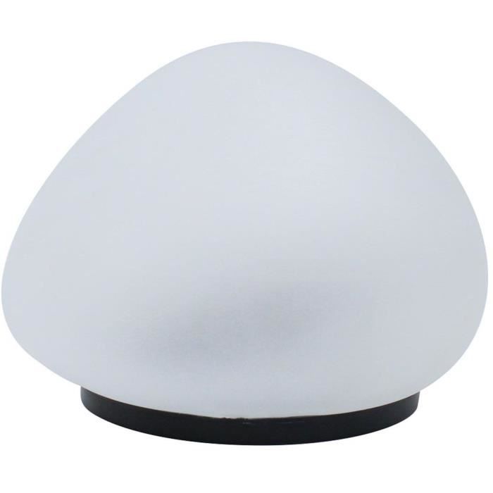 Decorative pebble solar lamp - LUMISKY - SOLENZARA - Ø16 cm - white LED