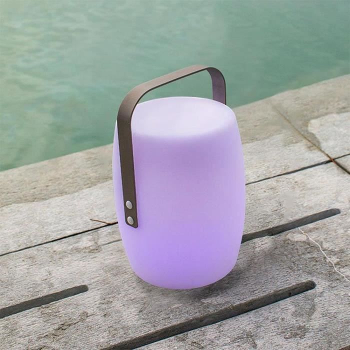 Cordless lantern - LUMISKY - LUCY ROCK - H31 cm - Aluminum handle - Warm white and dimmable white LED