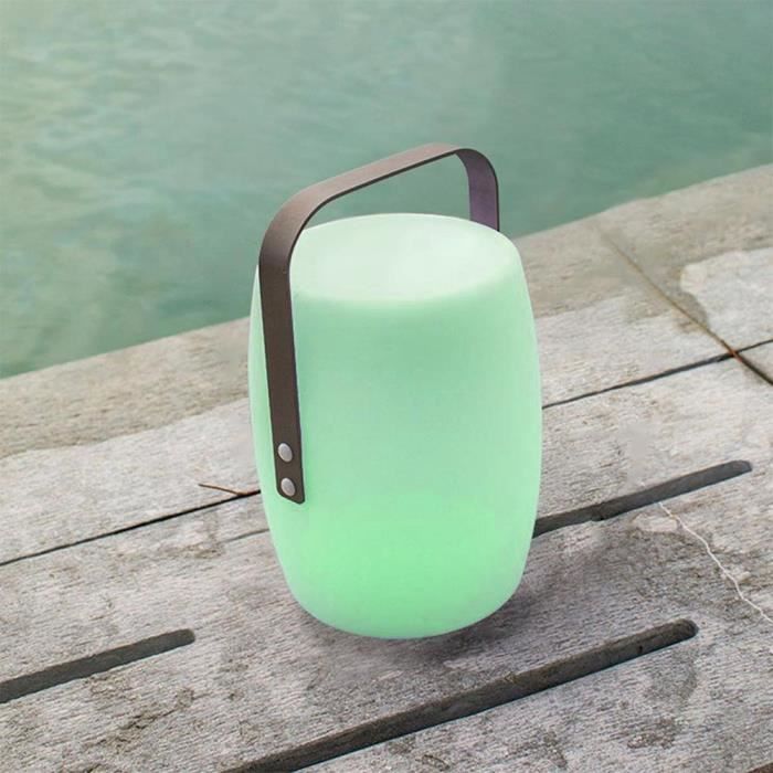 Cordless lantern - LUMISKY - LUCY ROCK - H31 cm - Aluminum handle - Warm white and dimmable white LED