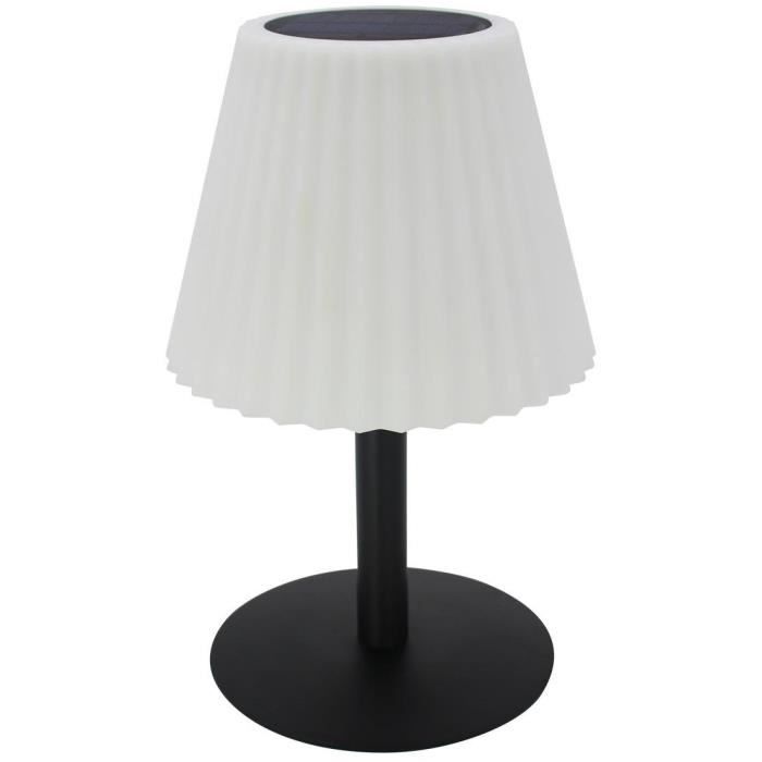 2 in 1 solar table lamp to plant or place - LUMISKY - BOUFFANT - H62 cm - Dimmable white LED