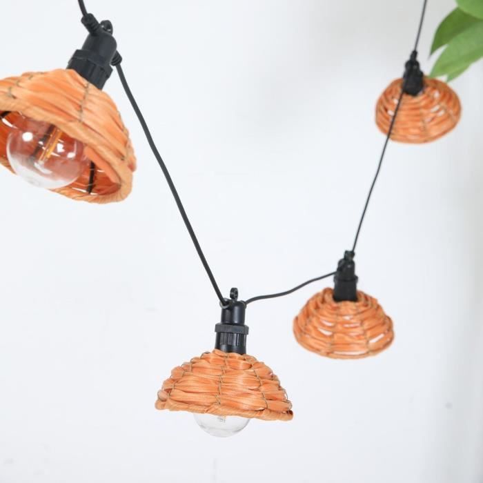 Outdoor light garland - LUMISKY - COTTAGE - 5.70 m - 10 transparent globes - warm white LED