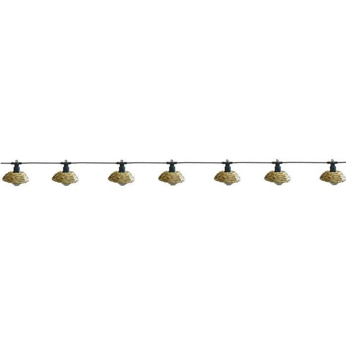 Outdoor light garland - LUMISKY - COTTAGE - 5.70 m - 10 transparent globes - warm white LED