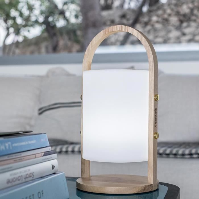 LUMISKY Woody LED wireless lantern - H 37 cm - White