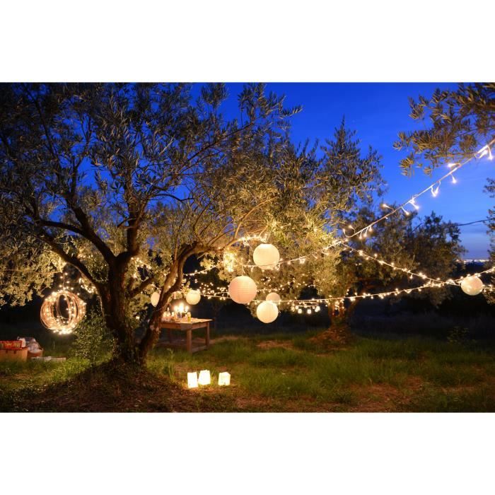 LIGHT GARDEN SOLAR LIGHT YOGY Solar - SOLAR WHITE WHITE LIGHT - 200 LED - 1700 cm