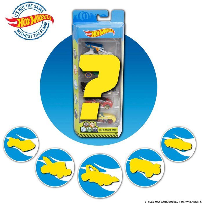 HOT WHEELS - Box of 5 Cars - Random Model