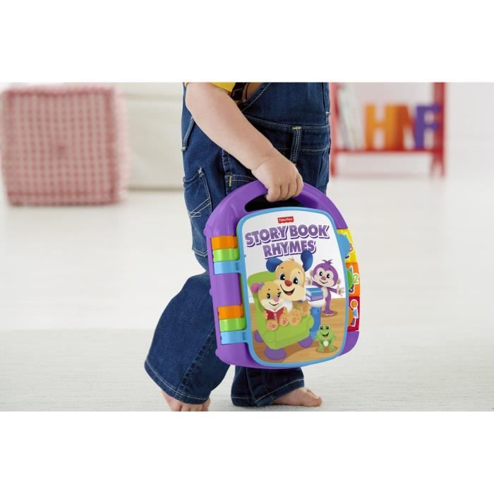 FISHER-PRICE - Interactive Book Nursery Rhymes Puppy - 6 months and +