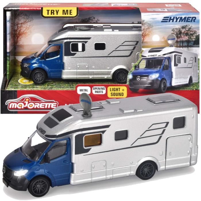 Majorette - Mercedes Camper Van - 19 cm - Opening doors - Sound and light