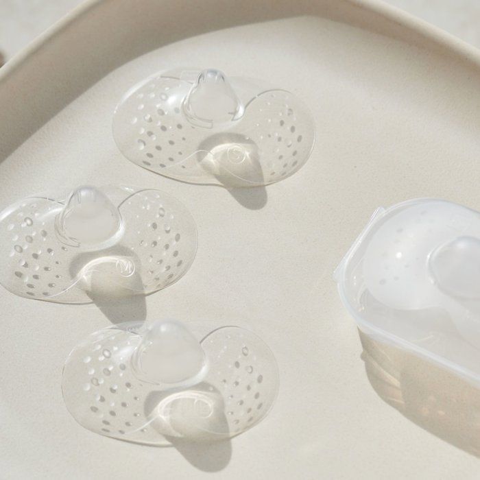 MAM Breast end - Silicone -Size S - Pack of 2 in sterilization box - Transparent
