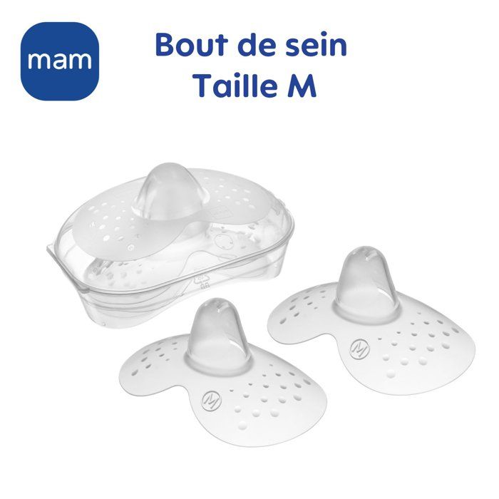 Mam Bout de Sein Size M - Silicone - Bte Sterilization X2