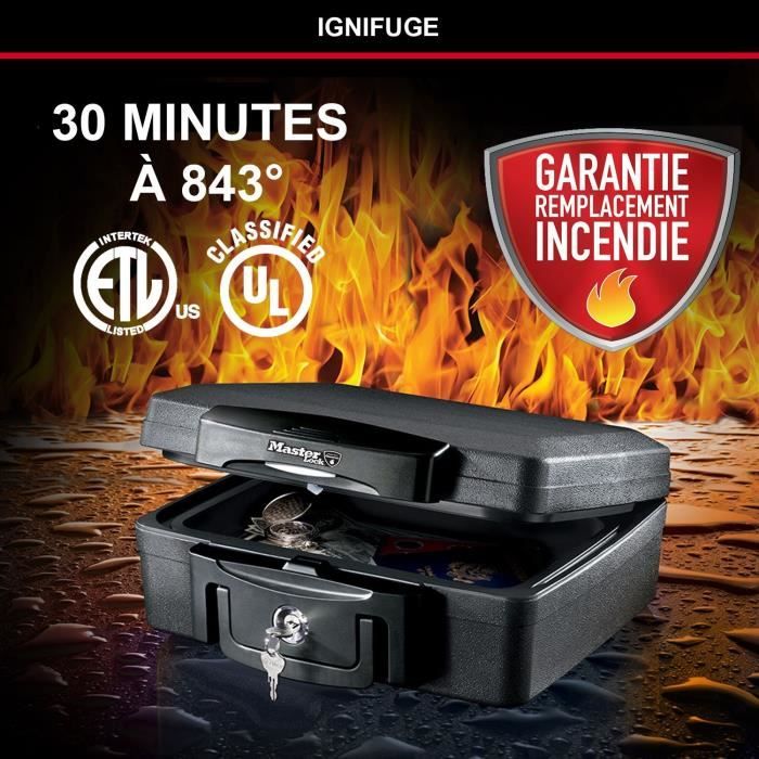 MASTER LOCK Safety Case / Safe - Fireproof and waterproof - Size S - 4.9L