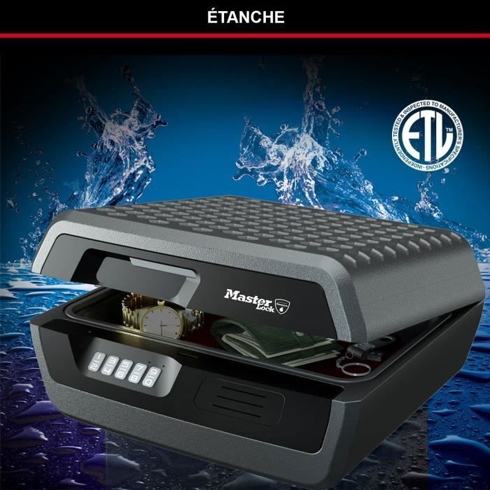 MASTER LOCK Safety lining / Safe - Fireproof and waterproof - Electronic combination - 10L
