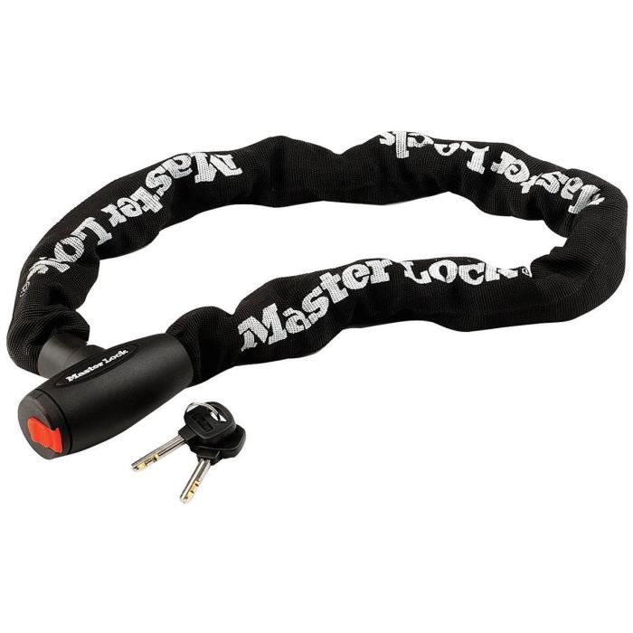 Motorcycle anti-theft device - MASTER LOCK - 10 mm hardened steel chain - 1 m long
