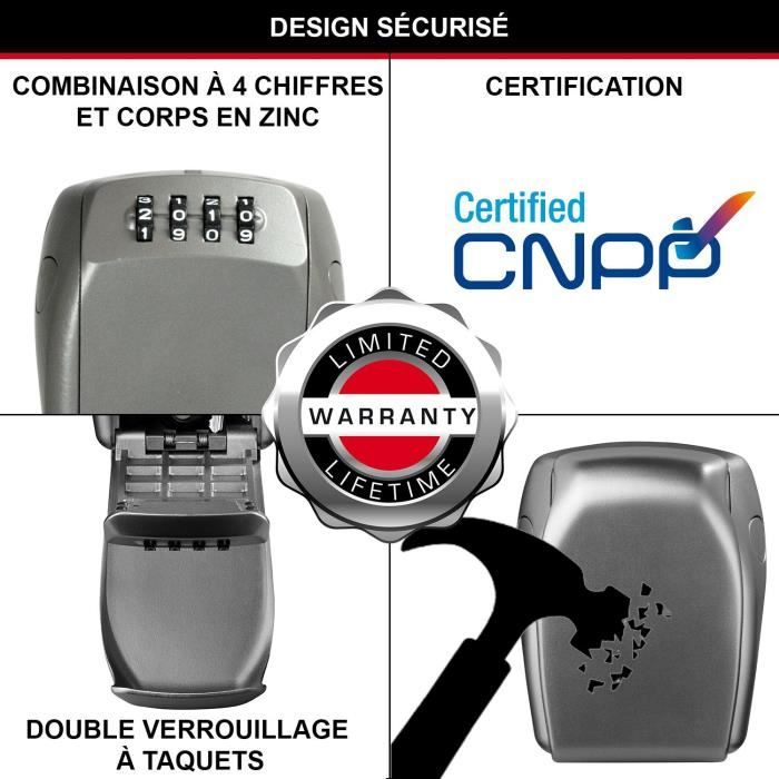 MASTER LOCK Secure key box - L size - Reinforced security - Wall mounting
