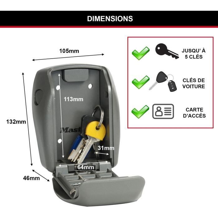 MASTER LOCK Secure key box - L size - Reinforced security - Wall mounting