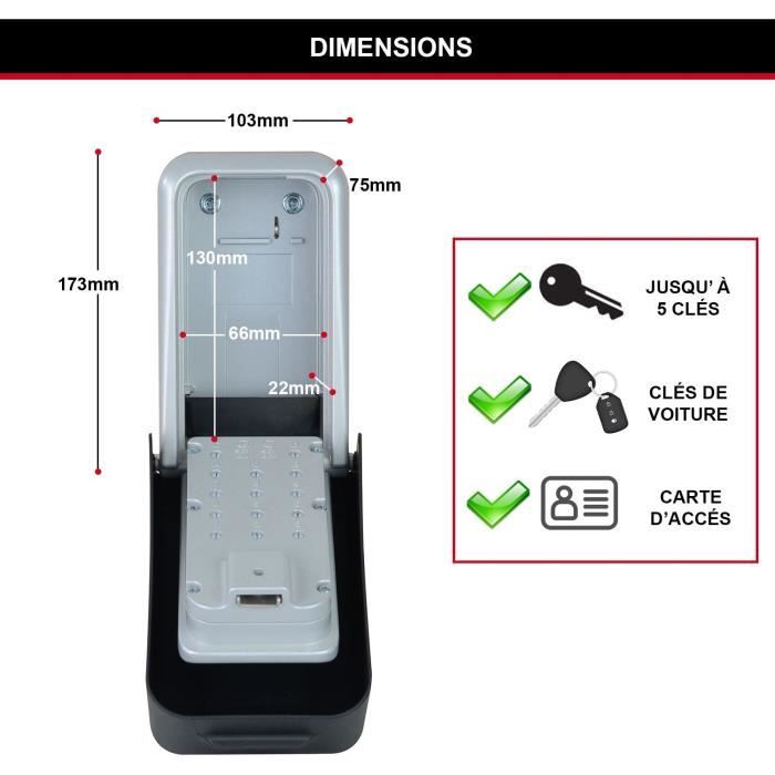 Master Lock Certified Secure Key Box - XL Format - Key Box - Professional Safety