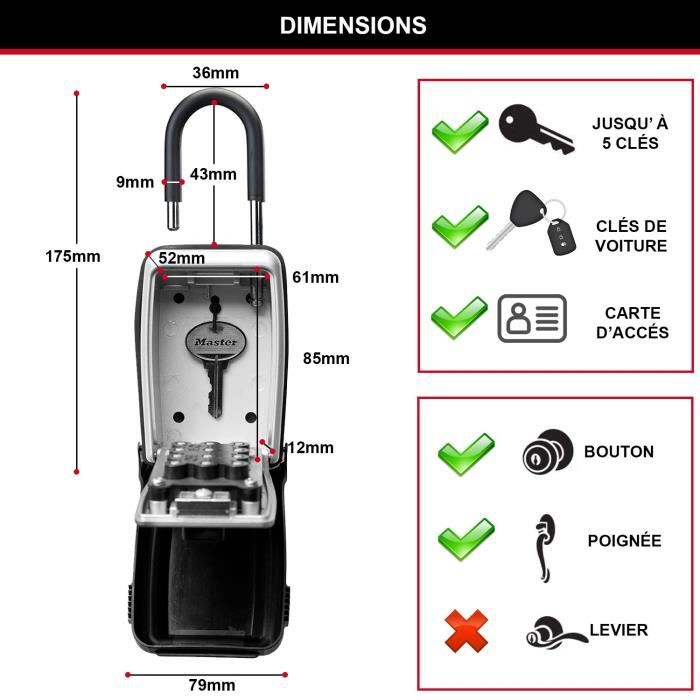 Master Lock 5420EURD Box with retractable handle