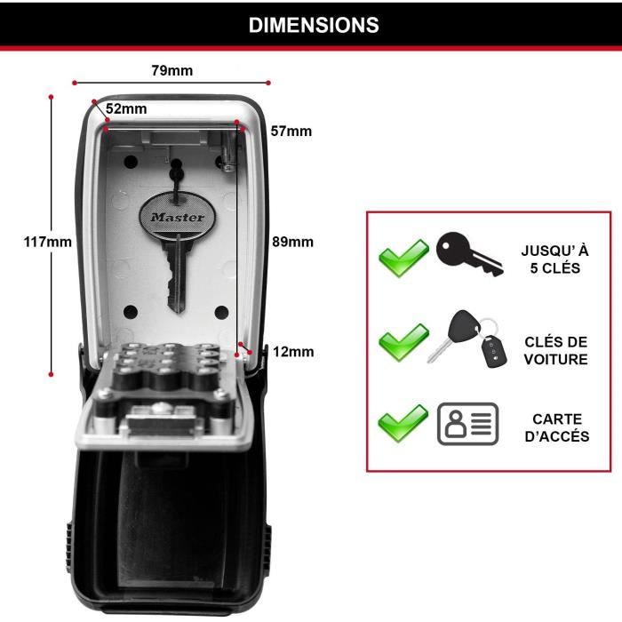 Key box Sensive Mural Masterlock 5423eurd - Pushing buttons - Select Access: Share your keys safely