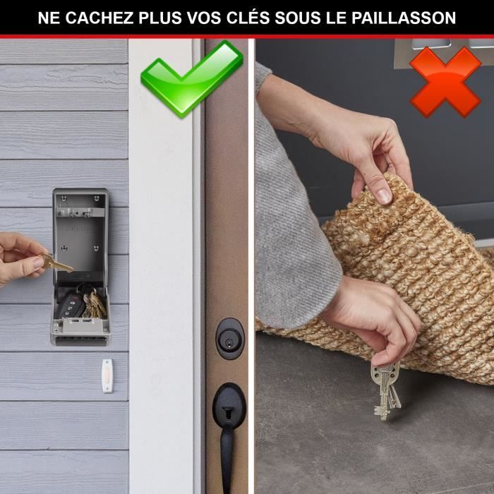 MASTER LOCK - Outdoor key box - New design - Wall mounting - Large capacity - High security - 19.6 x 7.6 x 5.6 cm