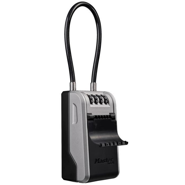 MASTER LOCK - Exterior key box with handle - New design - Large Capacity - High Security - 19.6 x 7.6 x 5.6 cm