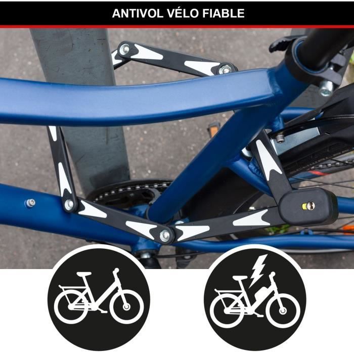 Folding Bike Lock - MASTER LOCK - 8333EURDPRO - Hardened Steel, 3 Keys, Certified, Bracket Included
