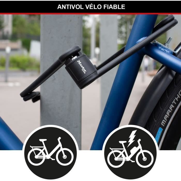 Folding Bike Lock - MASTER LOCK - 8335EURDPRO - Hardened Steel, 4 Keys, Bracket Included