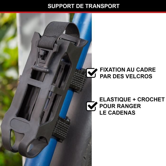 Combination Bike Lock - MASTER LOCK - 8336EURDPRO - Hardened Steel, Programmable Combination, Bracket Included