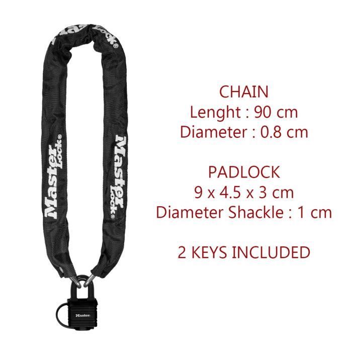 Steel chain of 90cm x Ø 6mm