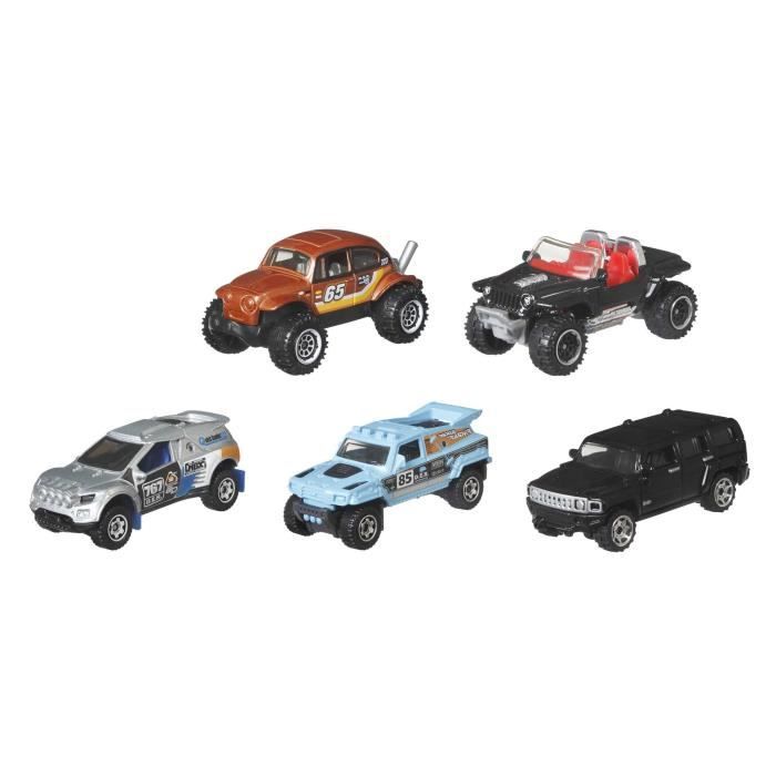 MATCHBOX Pack of 5 vehicles - C1817 - Small Cars - 3 years and +