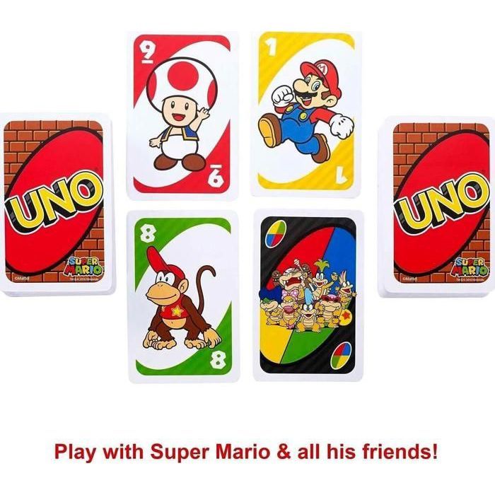 Uno - Uno Super Mario Bros - Card Game - Ages 7