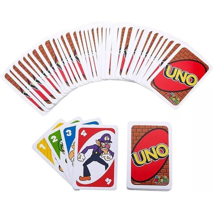 Uno - Uno Super Mario Bros - Card Game - Ages 7