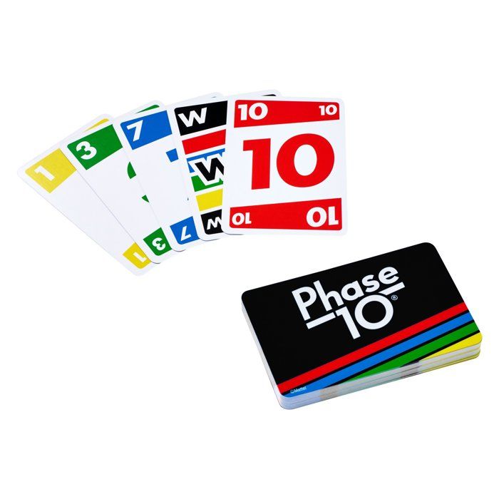 MATTEL GAMES - Phase 10 - Rummy-inspired Card Game - played in 10 phases - 7 years old +