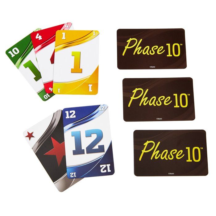 MATTEL GAMES - Phase 10 - Rummy-inspired Card Game - played in 10 phases - 7 years old +