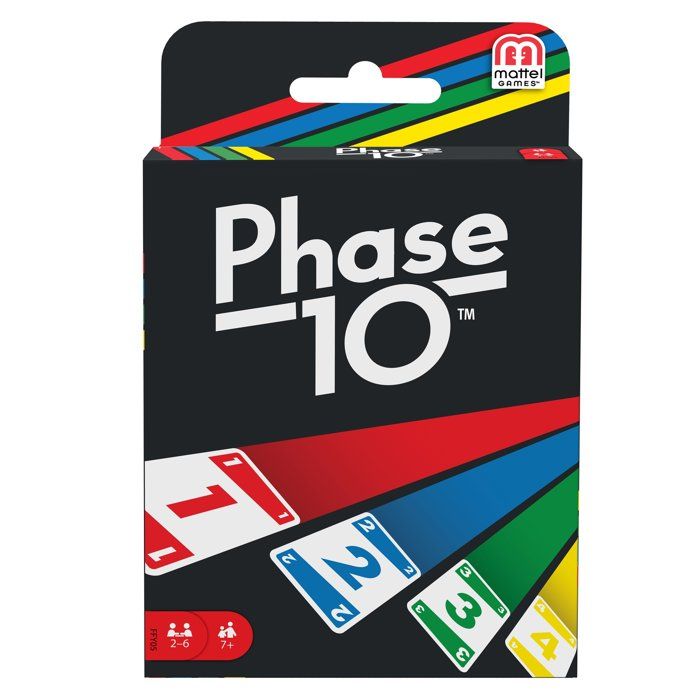 MATTEL GAMES - Phase 10 - Rummy-inspired Card Game - played in 10 phases - 7 years old +