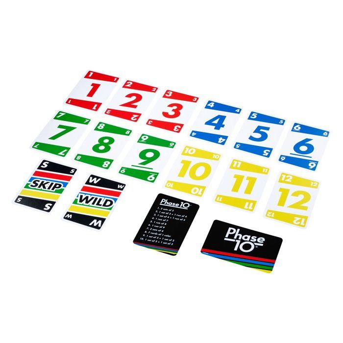 MATTEL GAMES - Phase 10 - Rummy-inspired Card Game - played in 10 phases - 7 years old +