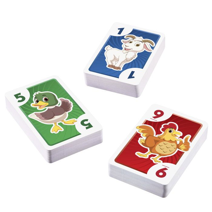 Skip-Bo Junior - Card Game - Mattel Games - 2 difficulty levels, 112 cards - Ages 5 and up