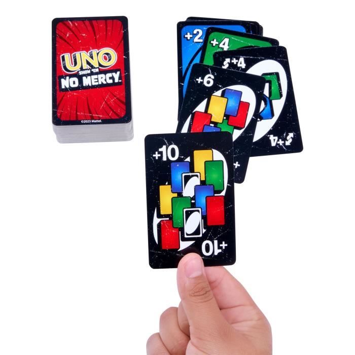Mattel Games - UNO No Mercy - Card game for the whole family, children and adults HWV18