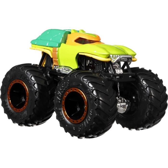Hot Wheels - Set of 2 Monster Truck Double Demolition vehicles - Small Cars - 3 years and +