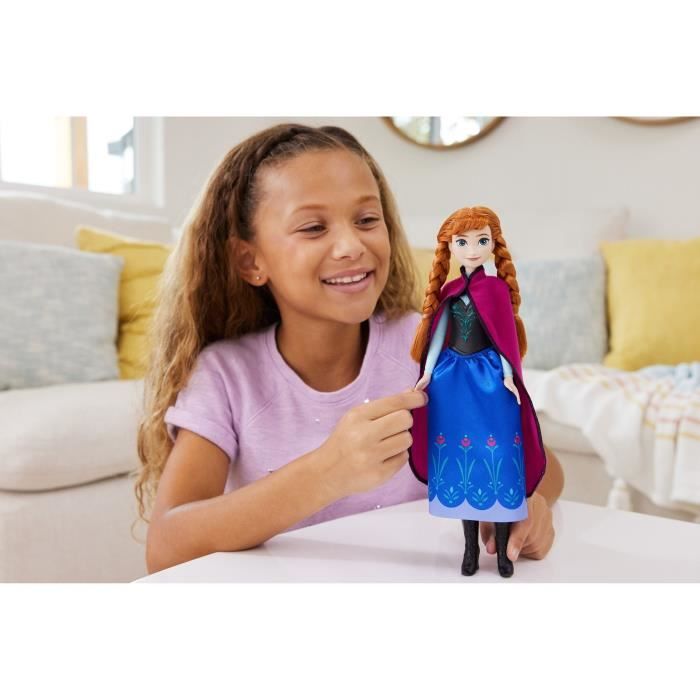 Frozen-Anna- Mattel Disney Doll with Dress and Accessories HLW49