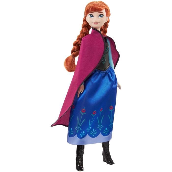 Frozen-Anna- Mattel Disney Doll with Dress and Accessories HLW49