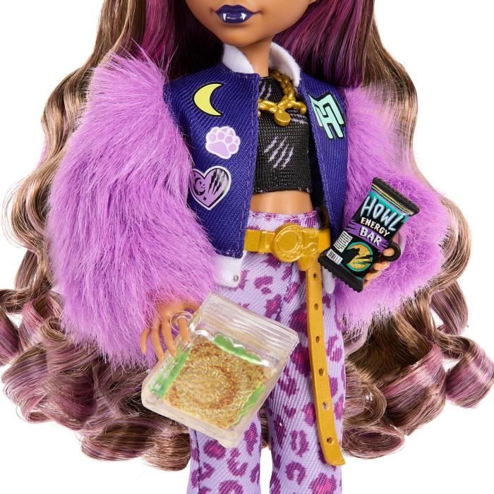 Monster High-Clawdeen Wolf-Doll with Crescent Dog and Accessories HRP65
