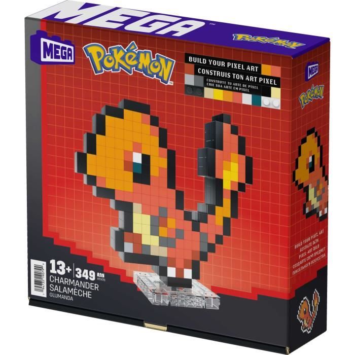 MEGA Pokémon Charmander 349-Piece Retro Building Set - MEGA Pokémon - HTH76