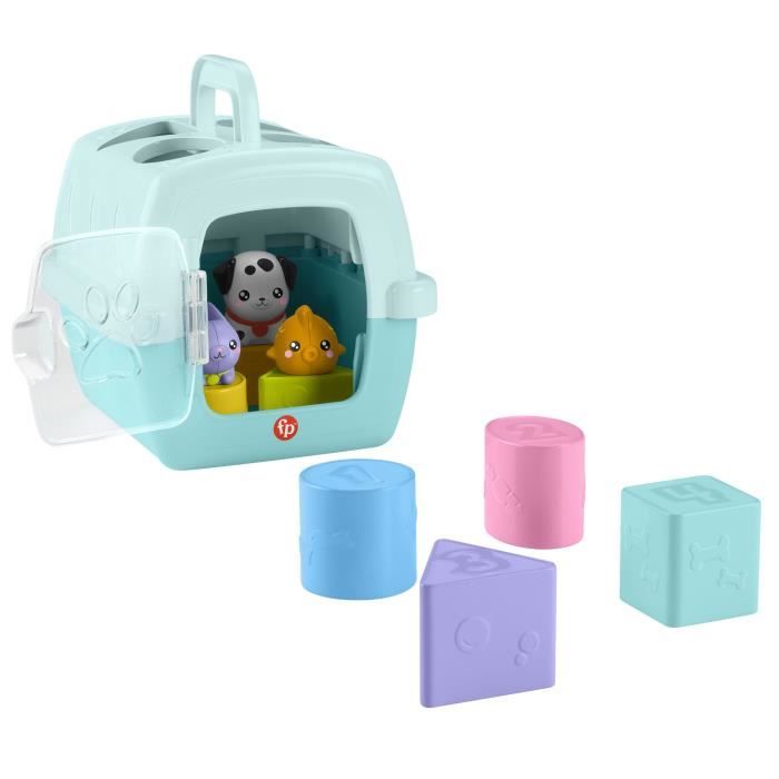 Fisher-Price-Sorter Animal Transport Crate-Sorter 8 Blocks HTW93