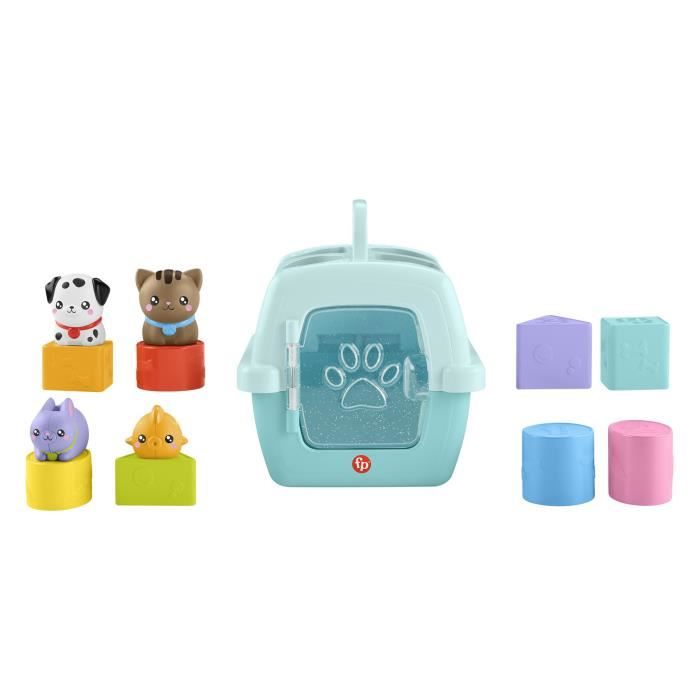 Fisher-Price-Sorter Animal Transport Crate-Sorter 8 Blocks HTW93