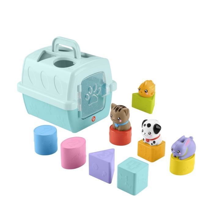 Fisher-Price-Sorter Animal Transport Crate-Sorter 8 Blocks HTW93