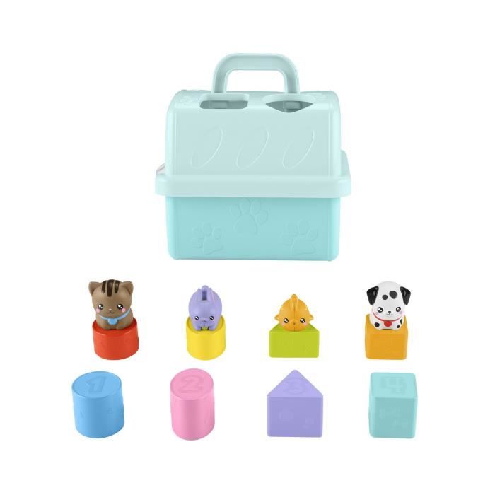 Fisher-Price-Sorter Animal Transport Crate-Sorter 8 Blocks HTW93